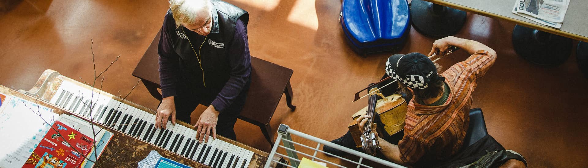 Coast Mental Health clubhouse musicians