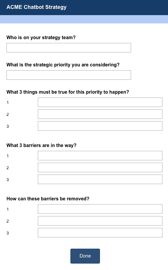 chatbot survey strategy