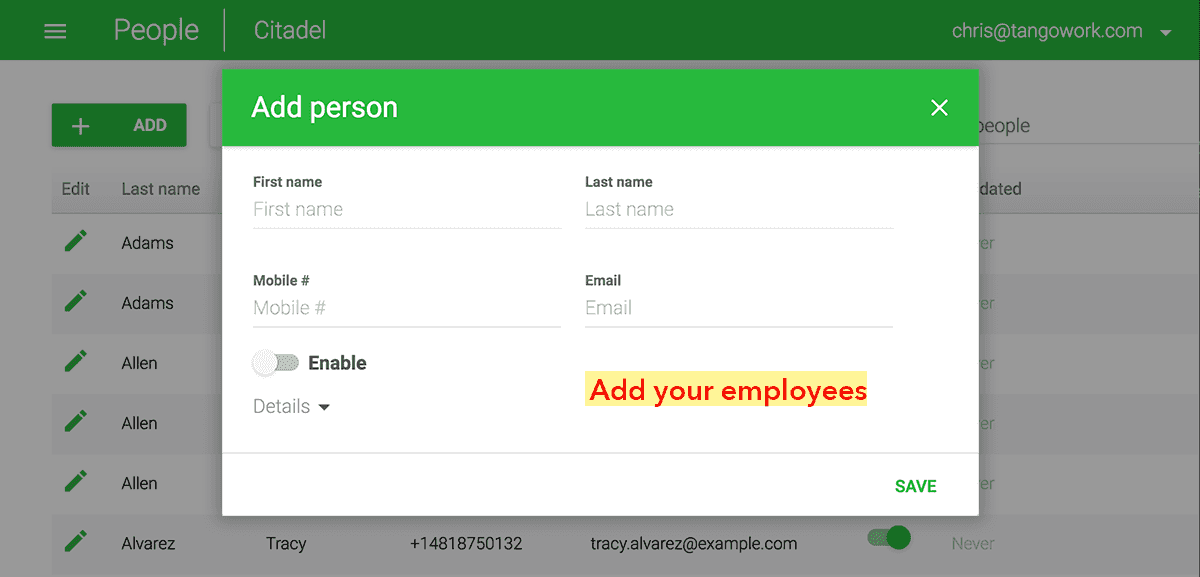 Tangowork chatbot accelerator